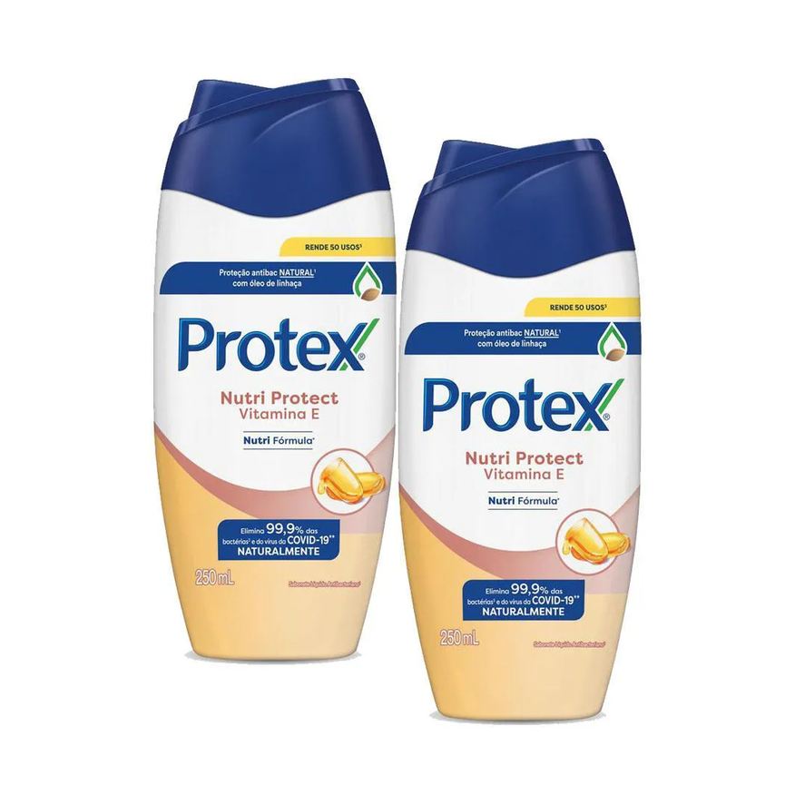 Protex Kit 2 Sabonetes Líquido Nutri Protect Vitamina e 250ml