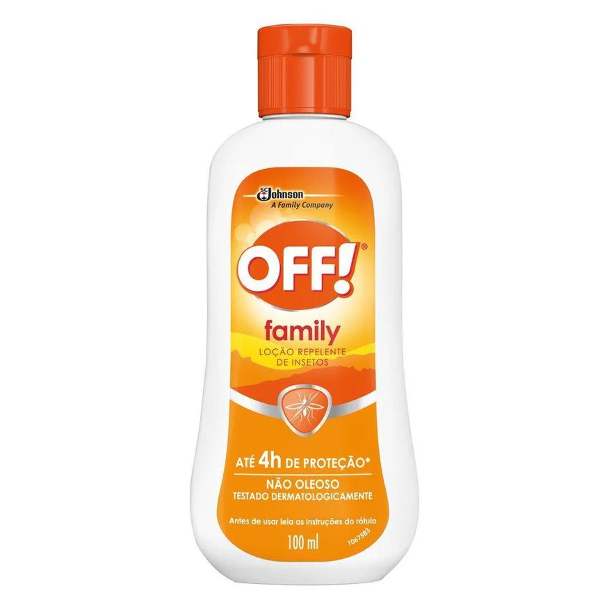 de Repelente Insetos Off! Loção Family 100ml
