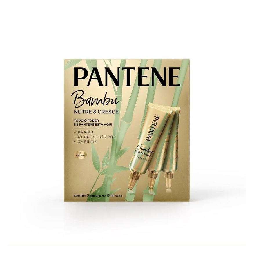 Pantene Ampola Pro-v Bambu Nutre e Cresce 15ml com 3 unidades