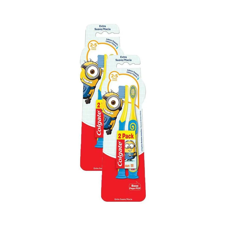 Colgate Kit 2 Escovas Dental Minions 2 - 5 Anos com 2 unidades