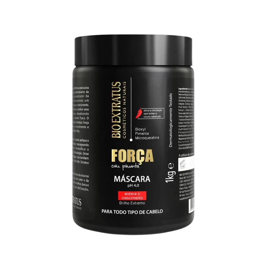 Bio Extratus Máscara Cabelos Opacos Força com Pimenta 1kg