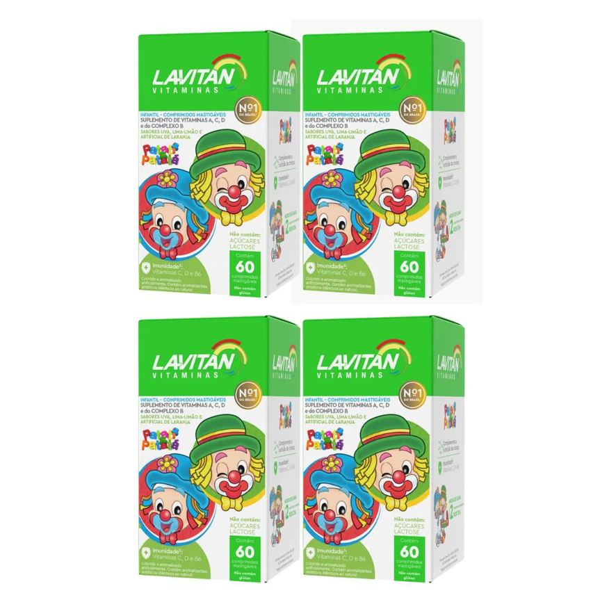 Cimed Kit C4 Suplemento Infantil Sabor Variado 60 Cpr – Lavitan