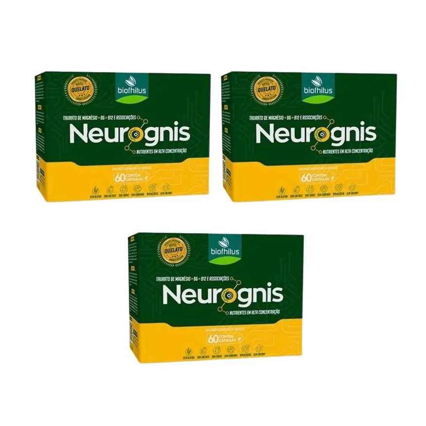 Biofhitus Kit C3 Suplemento Vitamínico Neurognis 60 cápsulas