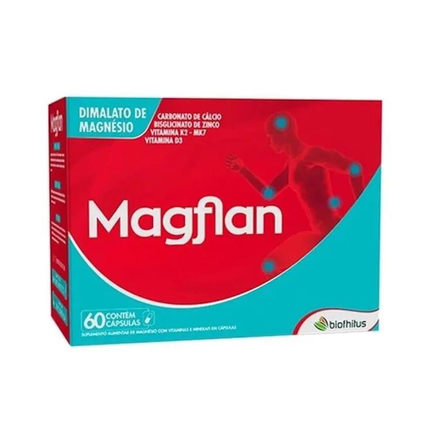 Biofhitus Vitamina Magflan Dimalato de Magnésio 60 cápsulas