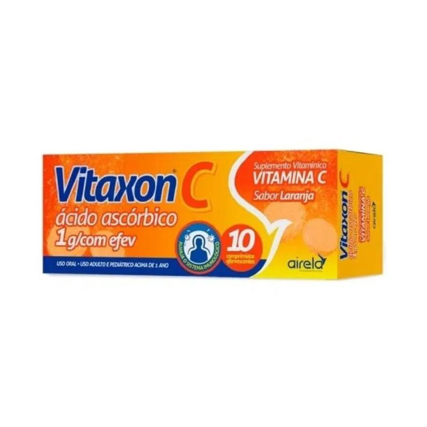 Airela Suplemento Vitamina C Laranja Vitaxon Efervesc C10