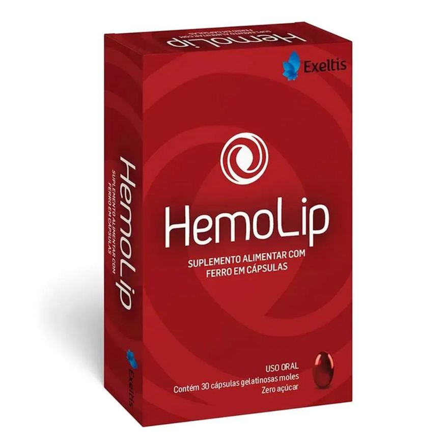 Exeltis Suplemento Alimentar Hemolip a Base de Ferro 30cps