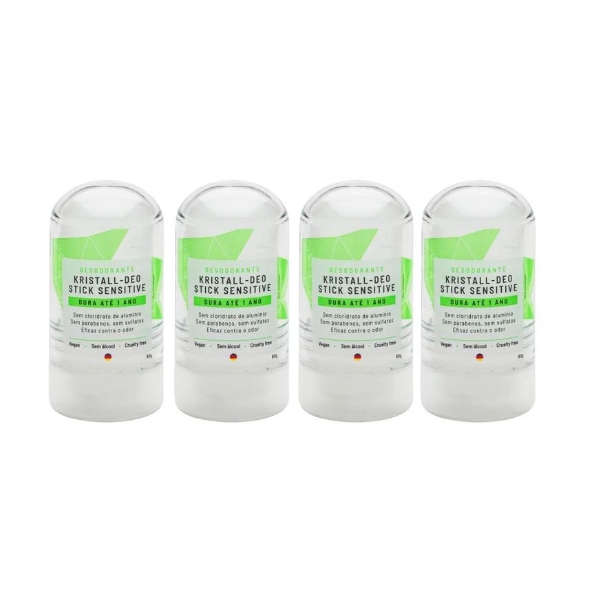 Explode Nutrition Kit Desodorante Stick Kristall Sensitive - Alva 60g 4 Unids