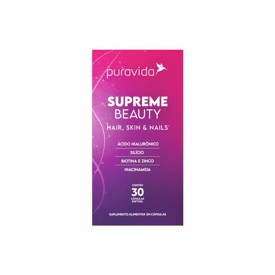 Puravida Supreme Beauty Biotina Hialurônico Zibco Silício