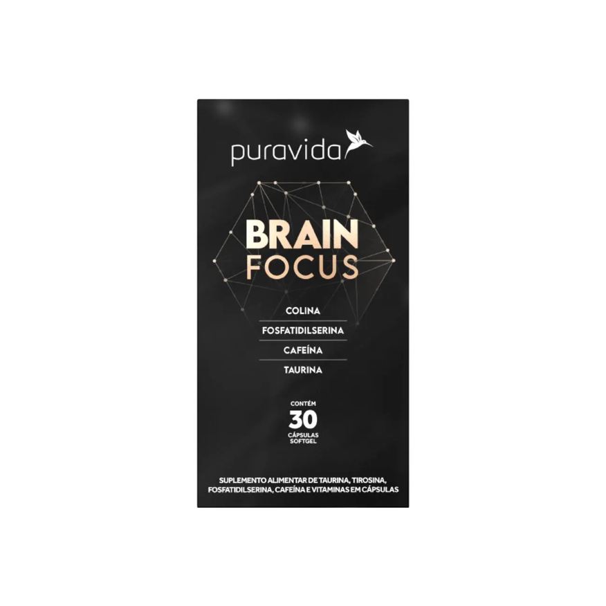 Puravida Brain Focus Cafeína Alta Performance Mental