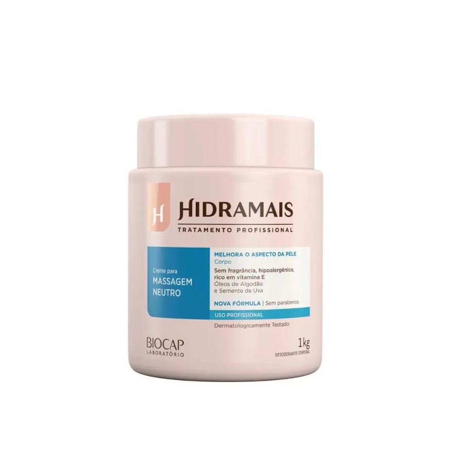 Hidramais Creme para Massagem Neutro 1kg
