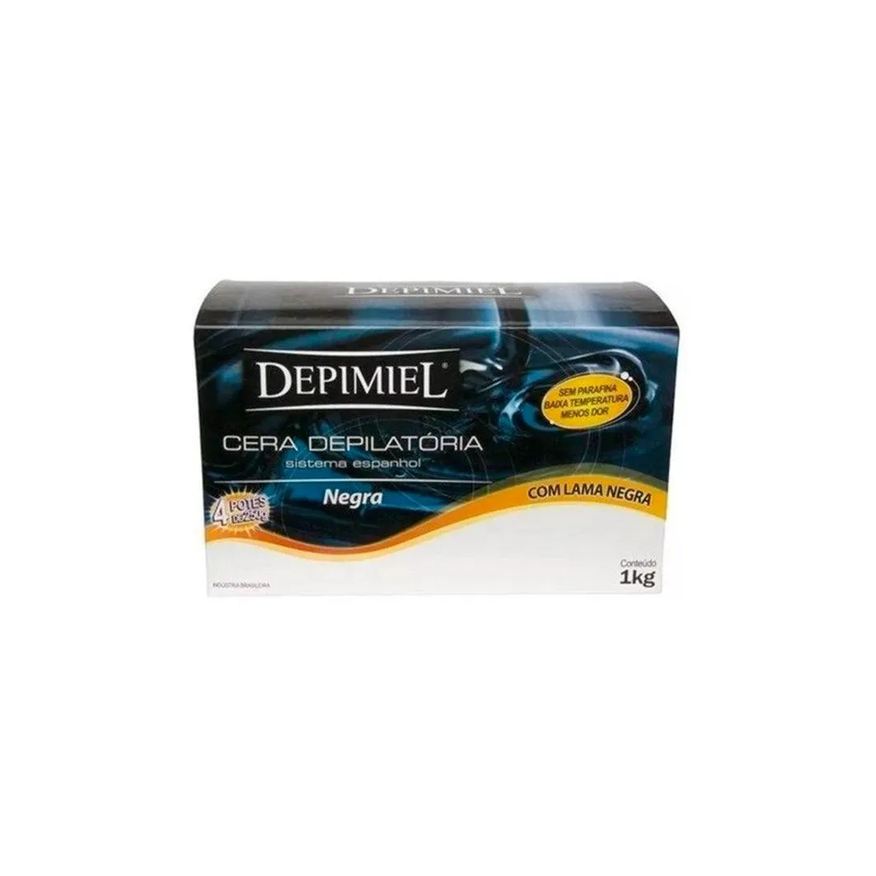 Depimiel Cera Depilatória em Barra Lama Negra 1000g