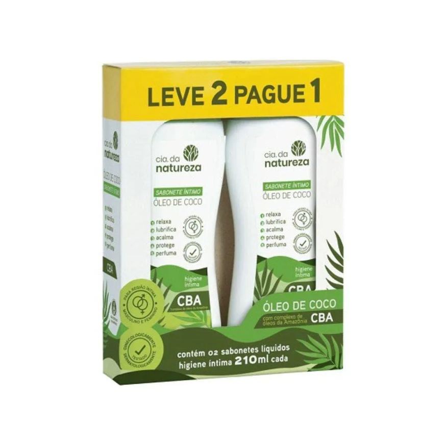 Cia da Natureza Sabonete Intimo Óleo de Coco Lv2 Pg1 210ml