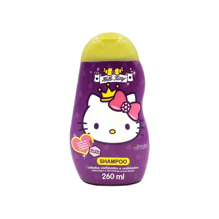 Betulla Shampoo Infantil Hello Kitty Cabelos Cacheados e Ondulados 260ml