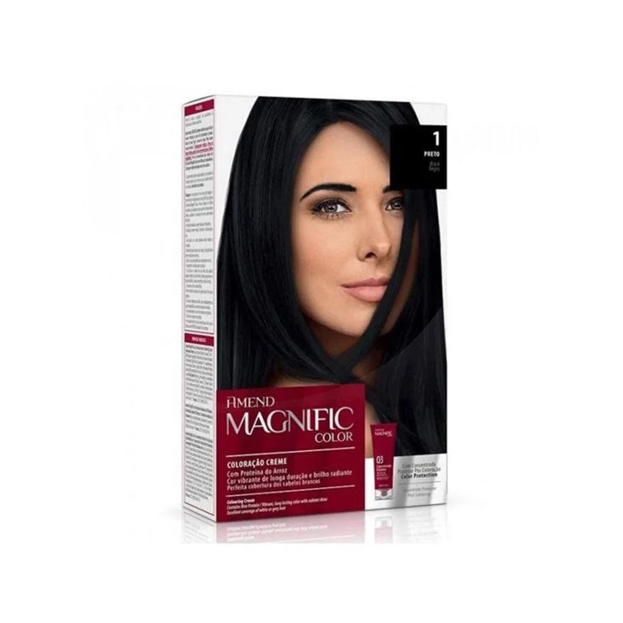 Amend Cosméticos Tonalizante Amend Magnific Color 1.0 Preto