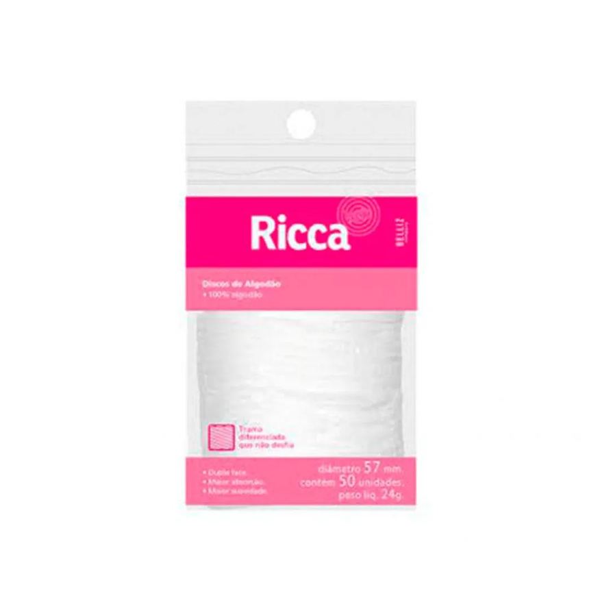 Ricca Algodão Discos 50un