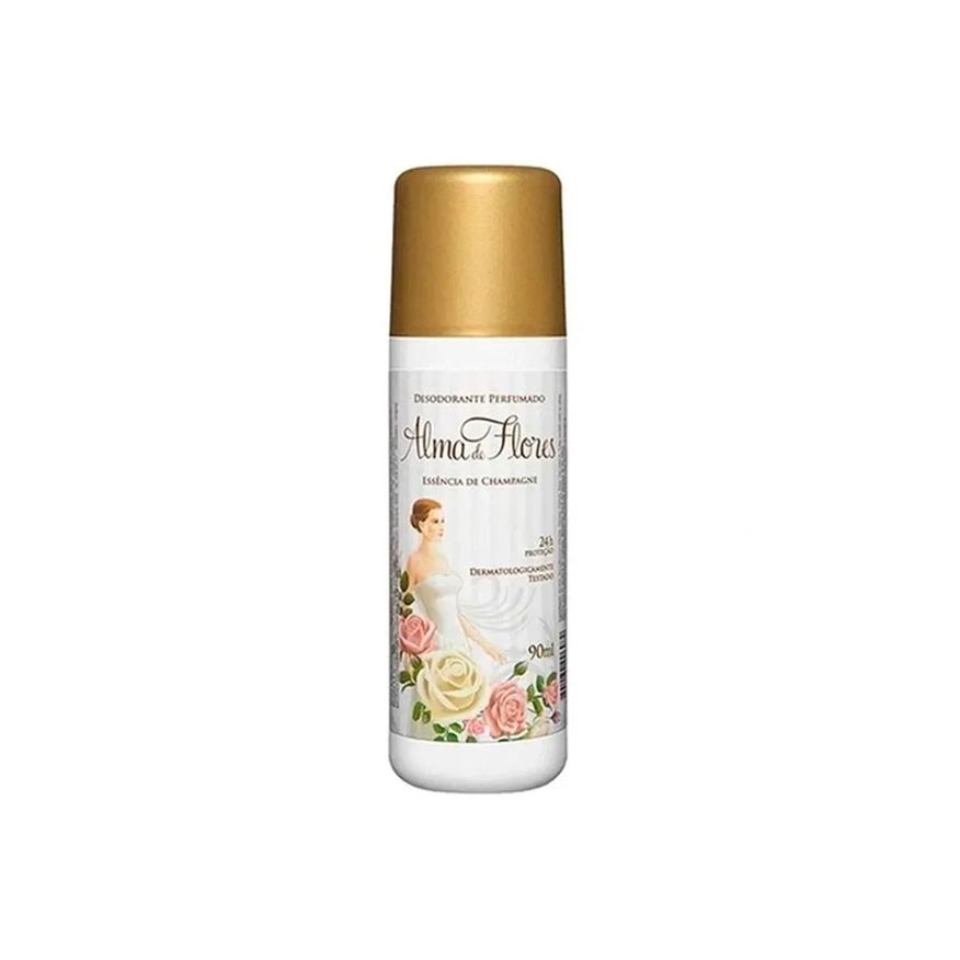 Alma de Flores Desodorante Spray Essência de Champagne Feminino 24h 90ml