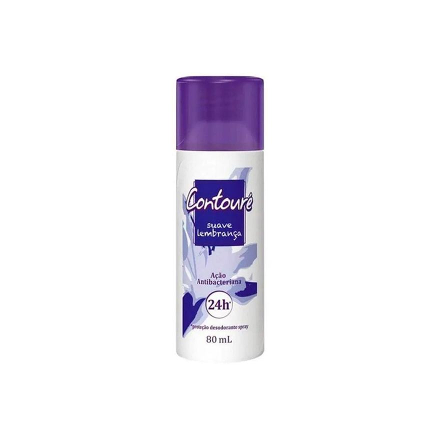 Contouré Desodorante Spray Suaves Lembranças Feminino sem Alumínio 24h 80ml