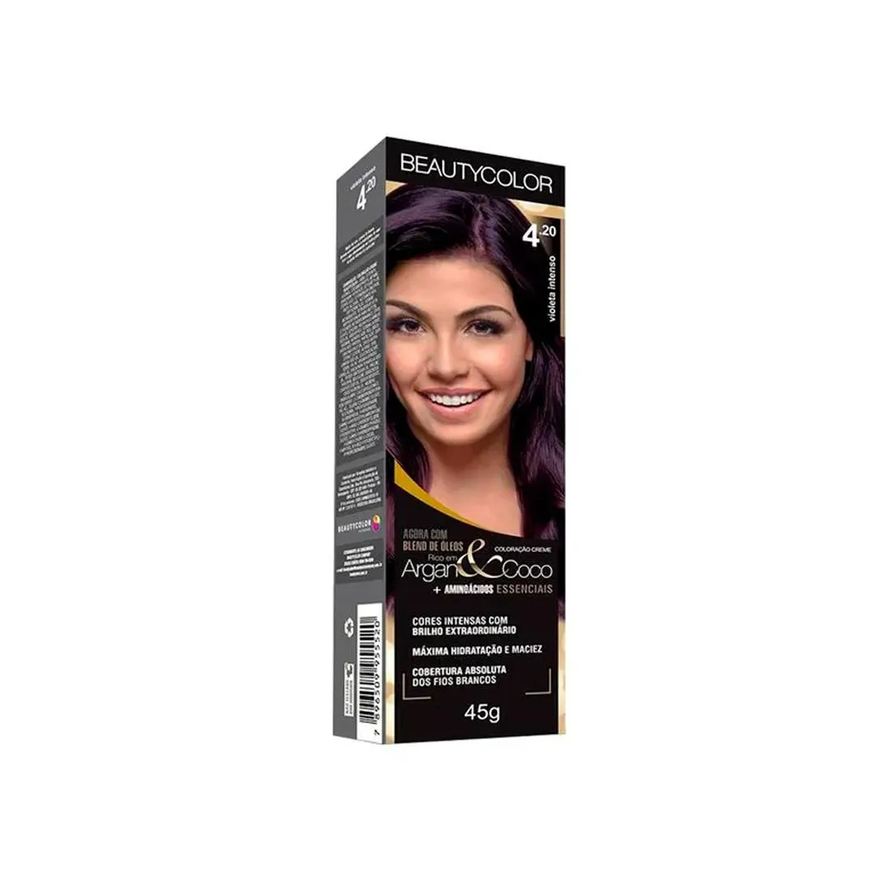 Beauty Color Tintura 4.20 Castanho Violeta Intenso