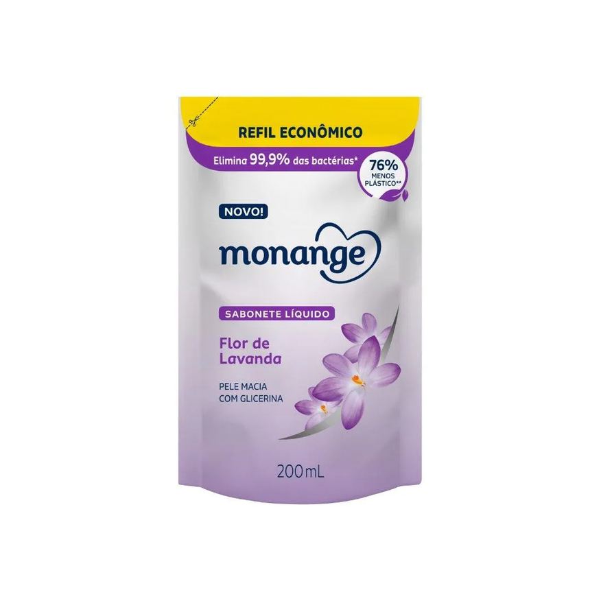 Monange Sabonete Flores de Lavanda Refil 200ml