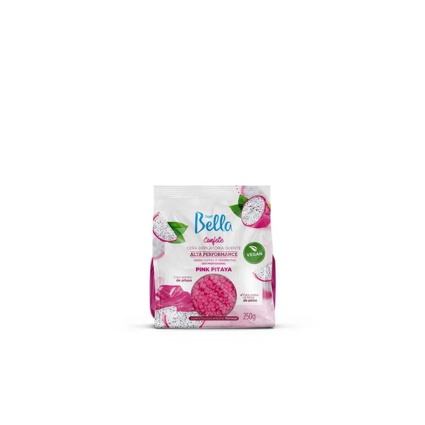 Depil Bella Cera Depilatória Quente Confete Pink Pitaya 250g