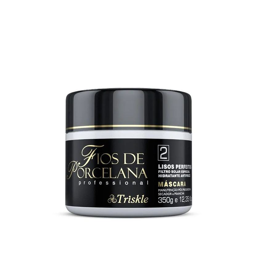 Triskle Máscara de Tratamento Fios de Porcelana Lisos Perfeitos 350g