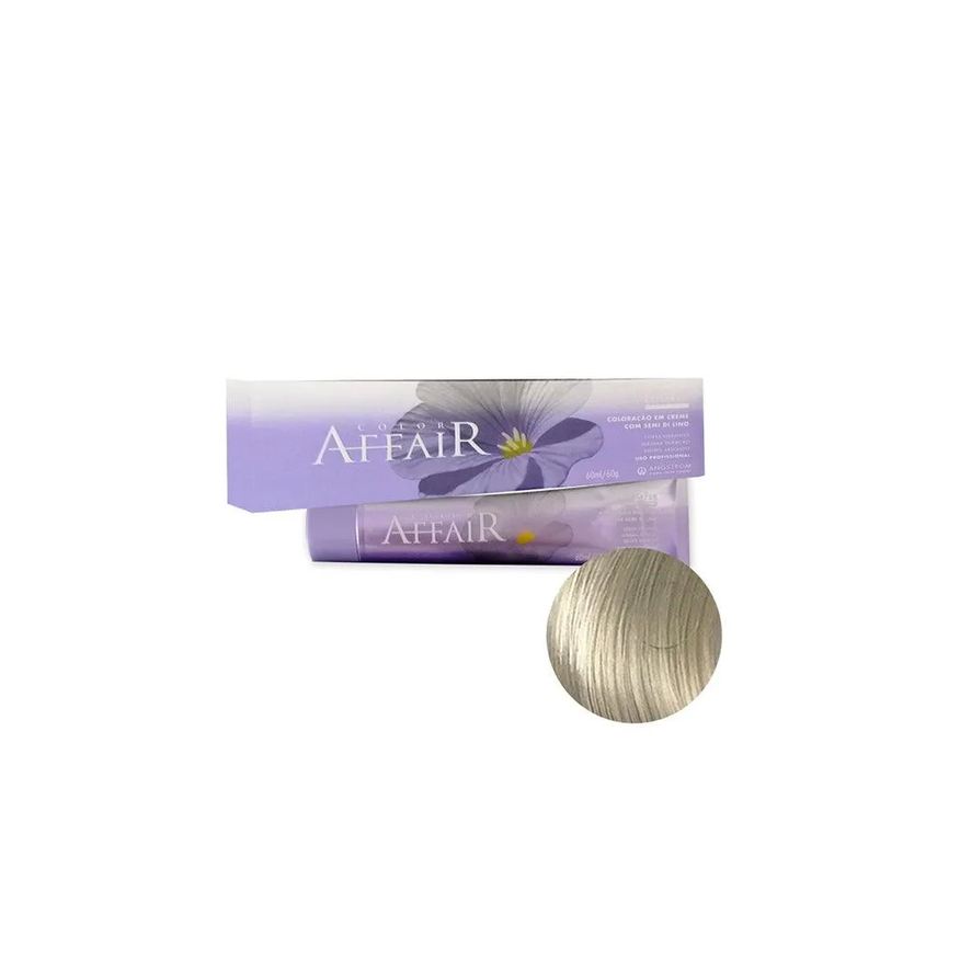 Elisafer Tintura Color Affair 12.11 Louro Ultra Claro Cinza Intenso