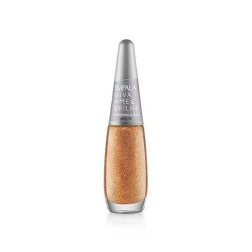 Impala Esmalte Glitter Coleção Viva Ame e Brilhe Comemore a Vida