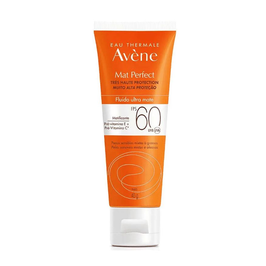 Avène Eau Thermale Mat Perfect Fluido Sem Cor Fps60 40g