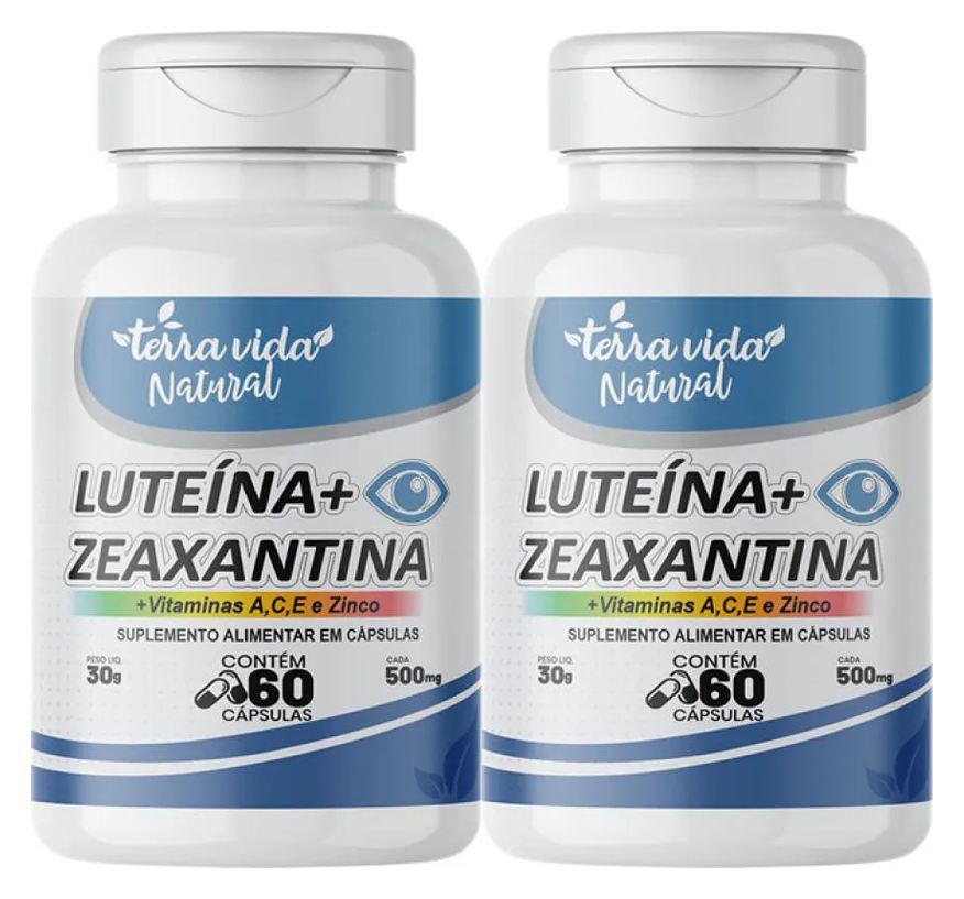 Terra Vida Natural 2 Luteína com Zeaxantina e Vitaminas para Os Olhos