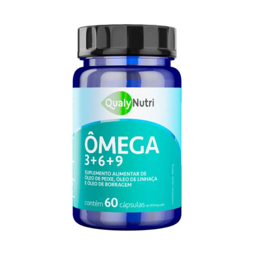 Qualynutri Ômega 3+6+9 1450mg C/60 cápsulas - Qualy Nutri