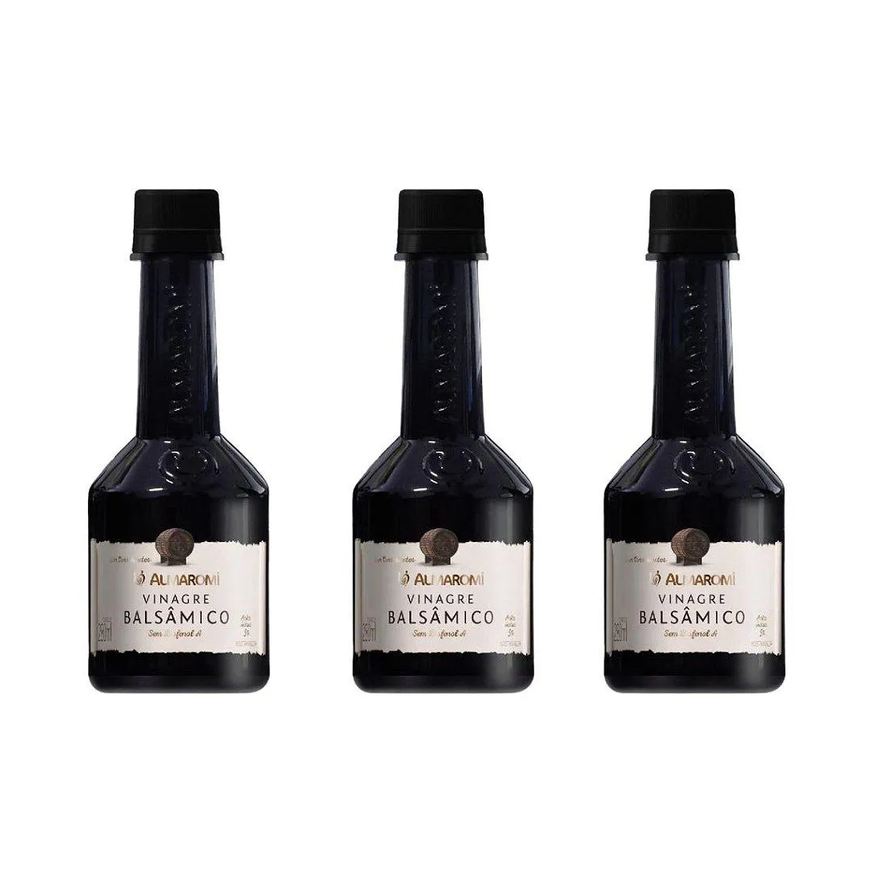 Almaromi Kit 3uni Vinagre Balsâmico 280ml