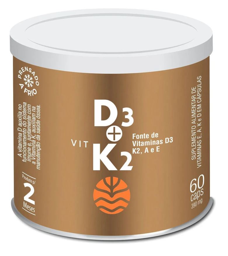 Vital Âtman Vitamina D3+k2 C/ Vit a e e 60caps Vital Atman
