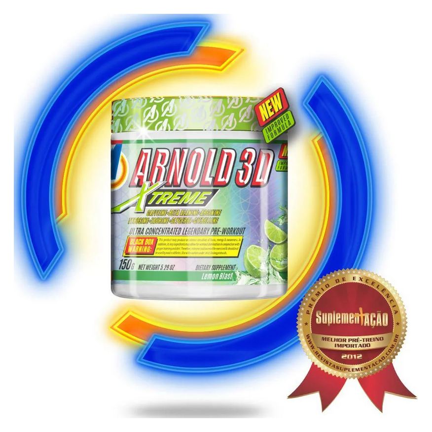 Arnold Nutrition Pré-treino Arnold 3d Xtreme Limão 150g