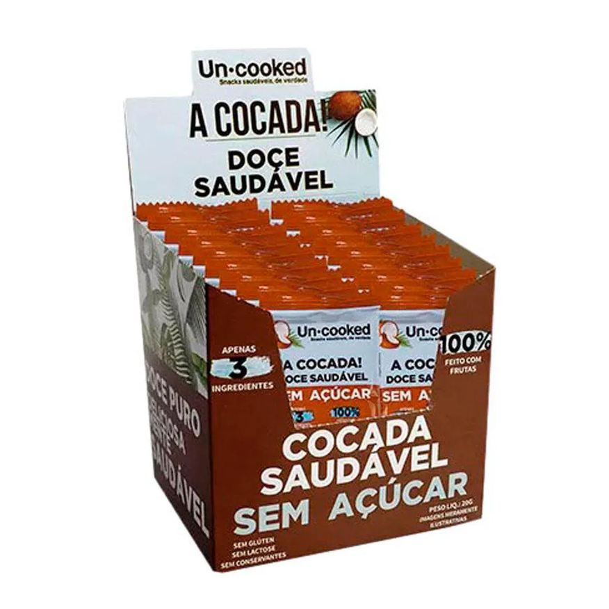 Bicho Bom Cocada Uncooked Sem Açúcar 28 unidades 20g