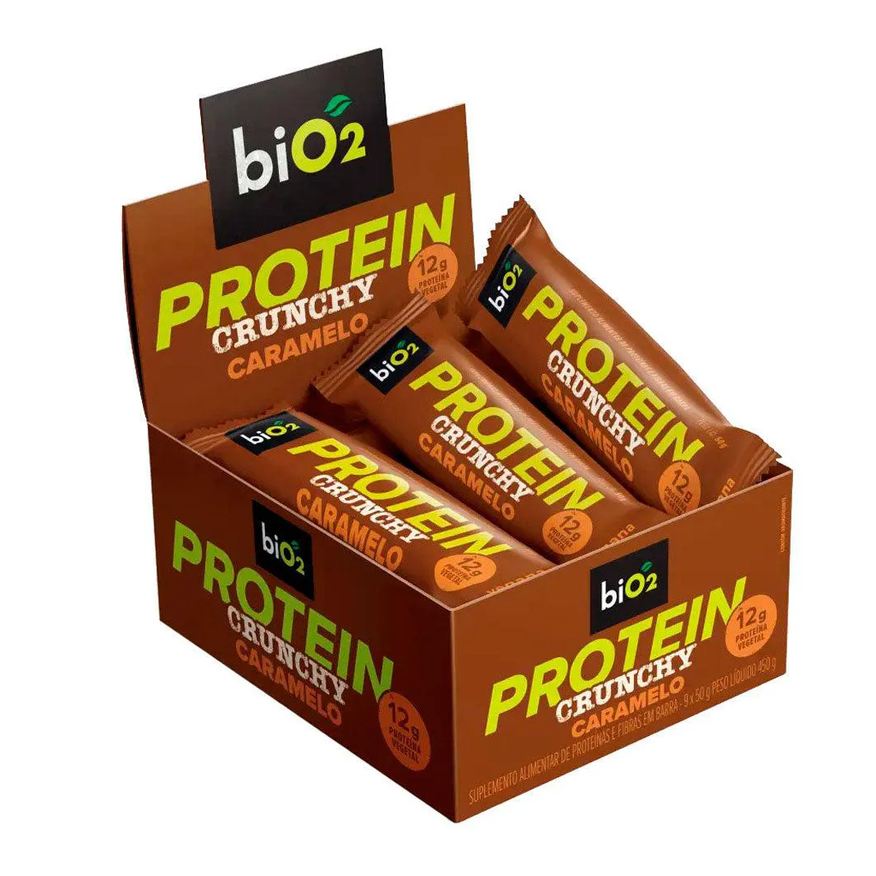 Ciloxan Otologico Barra de Proteína Crunchy Dark Chocolate Bio2 (cx 9 Unidades de 50g) Unica