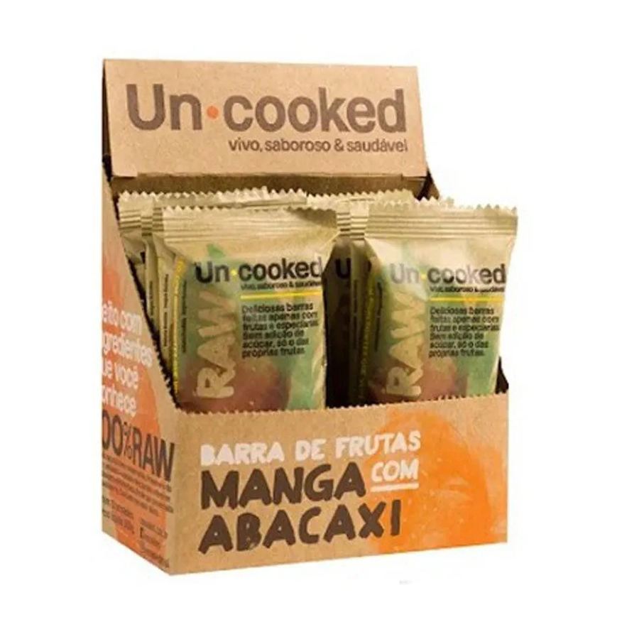 Bicho Bom Barra de Frutas Uncooked Manga com Abacaxí 30g 12 unidades