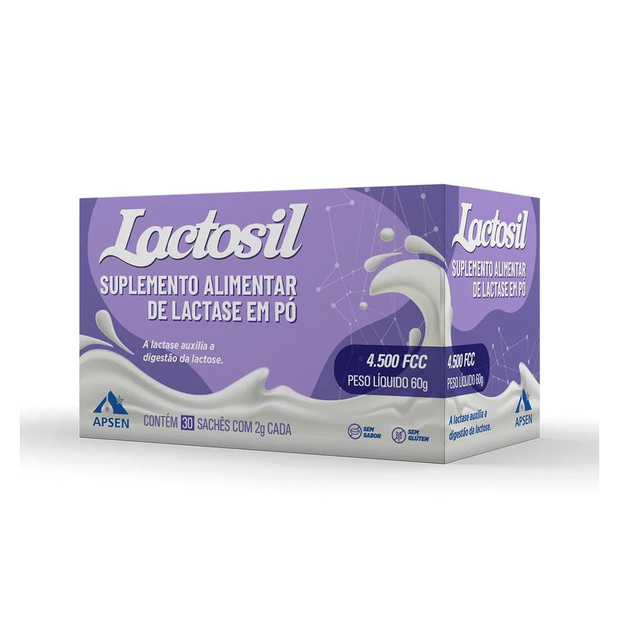 Alimentar Suplemento de Lactase Lactosil 4.500 FCC 30 sachês de 2g cada
