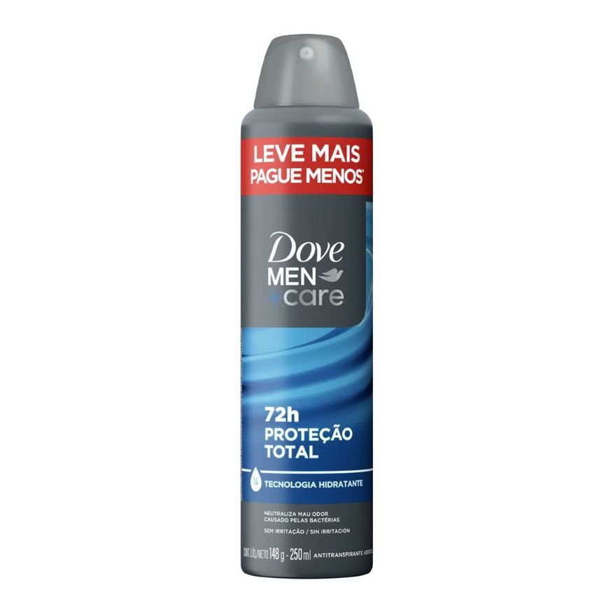 Dove Desodorante Masculino 250ml Aerossol Protecao Total
