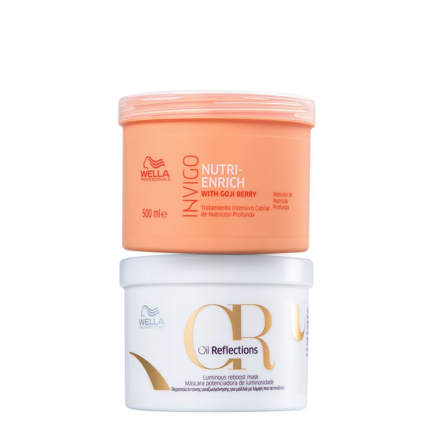 Wella Kit Professionals Invigo Nutri-Enrich Oil Reflections Luminous Reboost (2 Produtos)