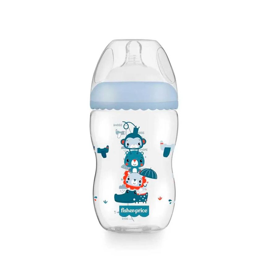 Fisher Price Mamadeira First Moments Azul Marshmallow 330ml