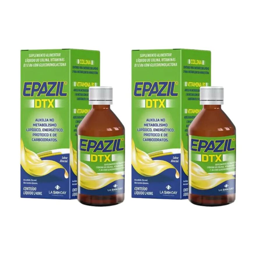 La San Day Kit com 2 Suplemento Vitamina Epazil Dtx 240ml