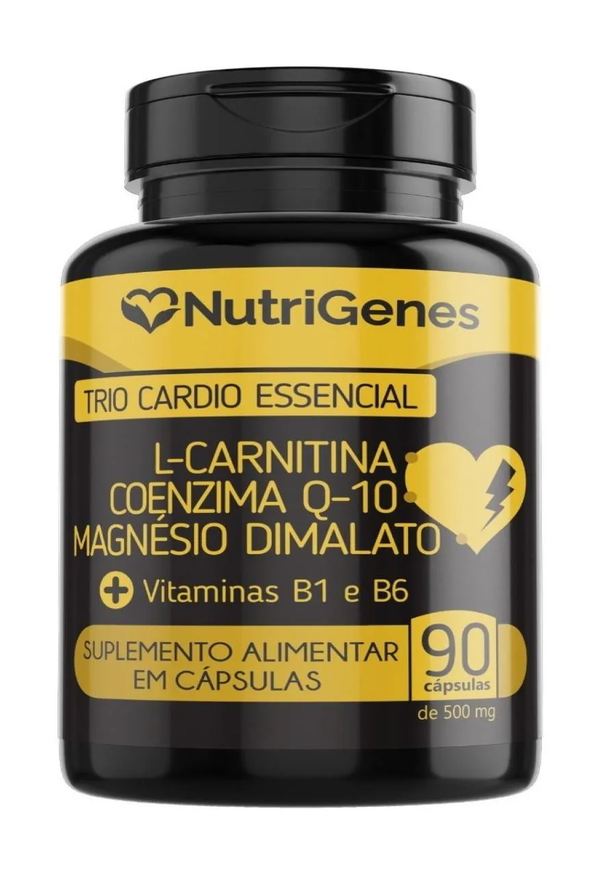 Nutrigenes Trio Cardio - Magnésio - Coq10 - L - Carnitina