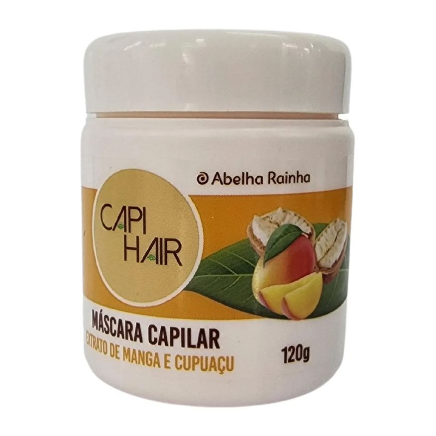 Abelha Rainha Máscara Capilar Extrato de Manga e Cupuaçu Maciez e Nutrição Capi Hair 120g