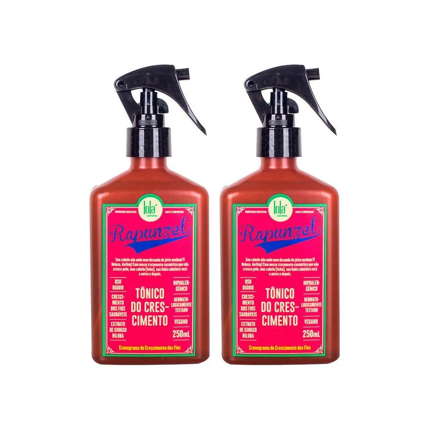 Lola Kit Cosmetics Rapunzel - Tônico Capilar de Crescimento 250ml - 2 unidades