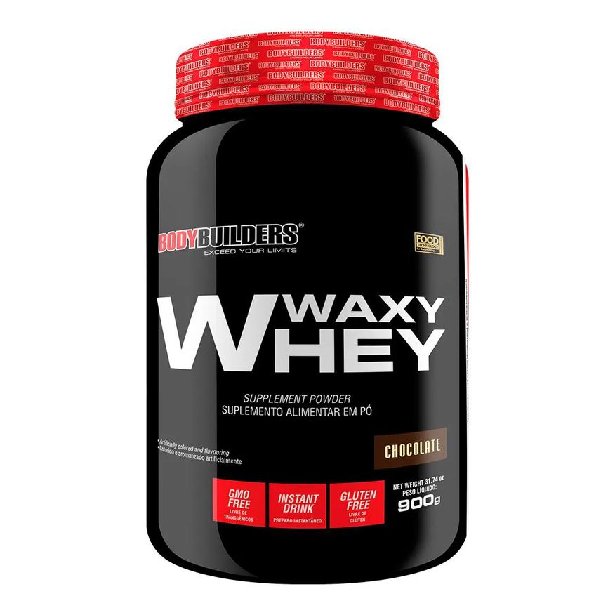 Bodybuilders Whey Protein Waxy Whey Pote 900g - Suplemento para Definição e Performance - Chocolate