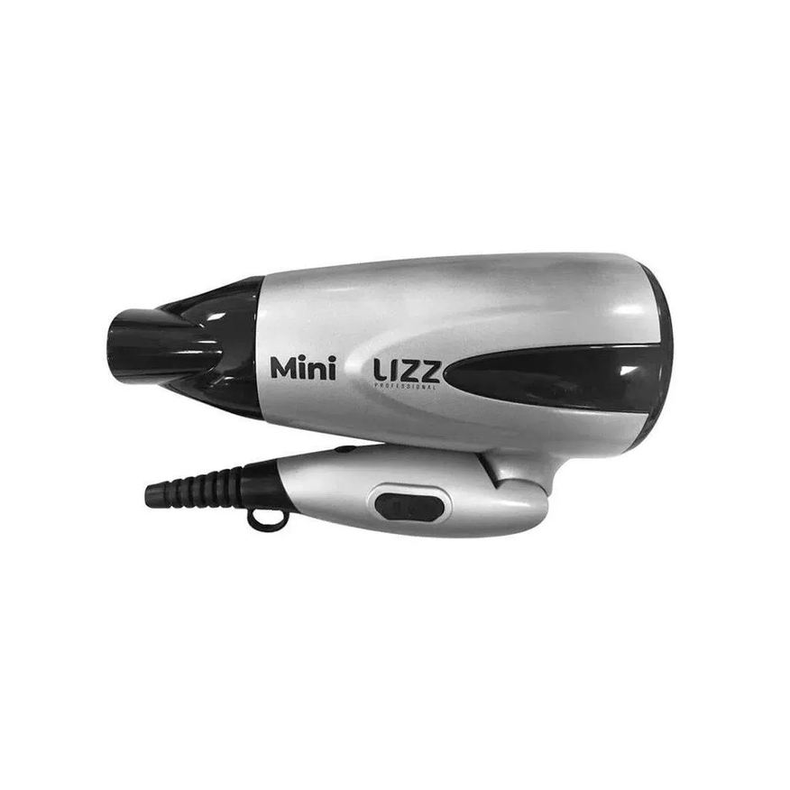 de Secador Cabelo Lizz Mini Viagem Bivolt Dobrável Prata