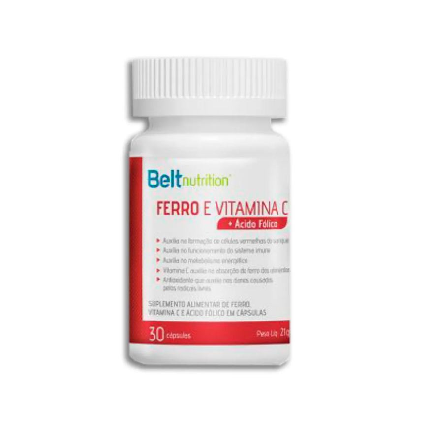 Belt Nutrition Multivitamínico Belt Ferro com Vitamina C+ácido Fólico