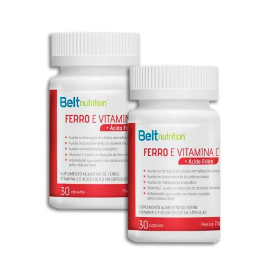 Belt Nutrition 2x Multivitamínico Belt Ferro com Vitamina C+ácido Fólico