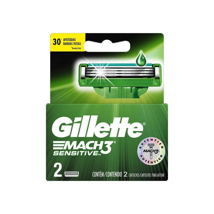 Gillette Carga Mach 3 Sensitive C/2un