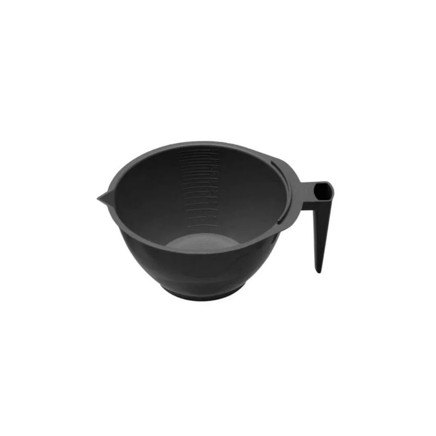 Santa Clara Tigela Tintura C/ Suporte Pinceis Preto